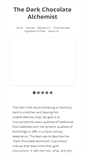 Mobile Screenshot of darkchocolatealchemist.com
